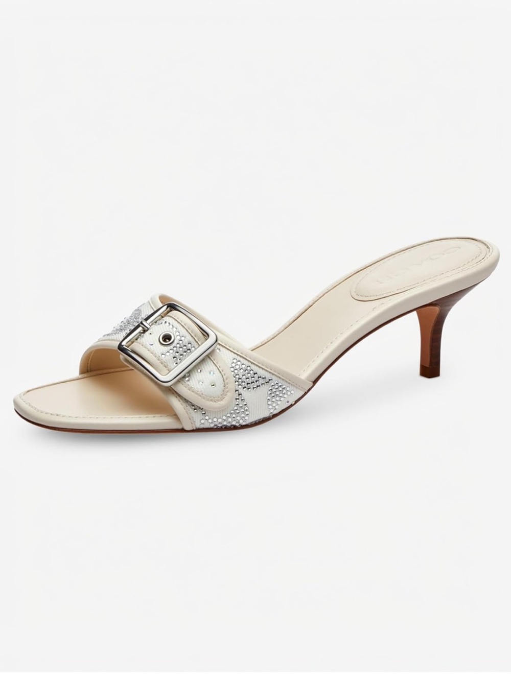 Coach Women’s Margot Sandal Chalk Crystal Size 7
